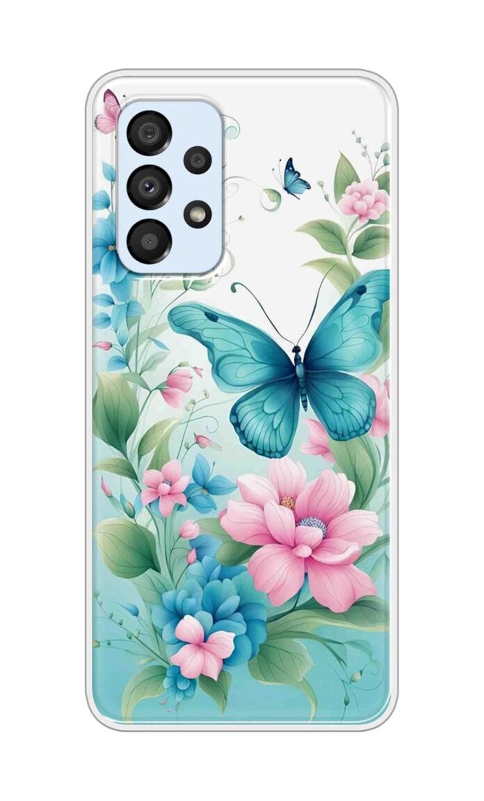 COBERTA Printed Designer Back Cover for Samsung Galaxy A33 5G Back Cover Case - Flower and Butterfly Girl Design D16659