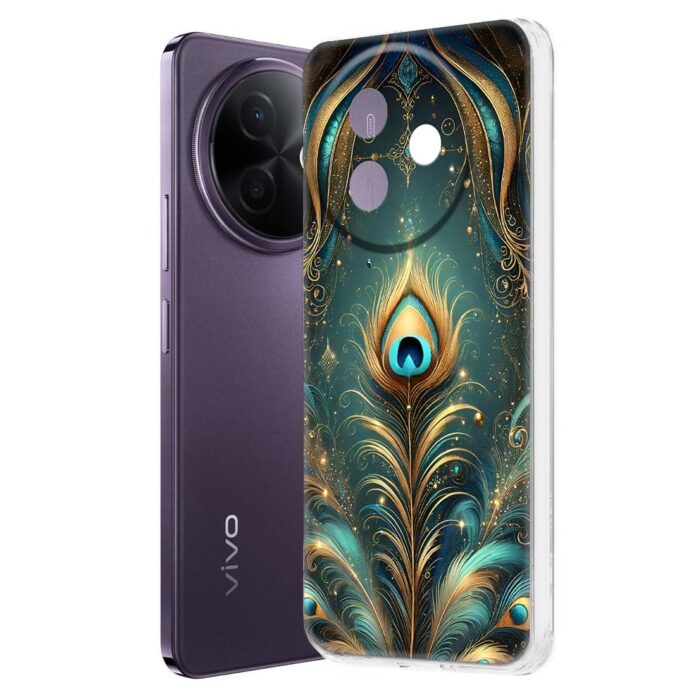 Fashionury Back Cover for Vivo Y39 5G Designer, Printed,Transparent,Flexible, Silicon -D3227
