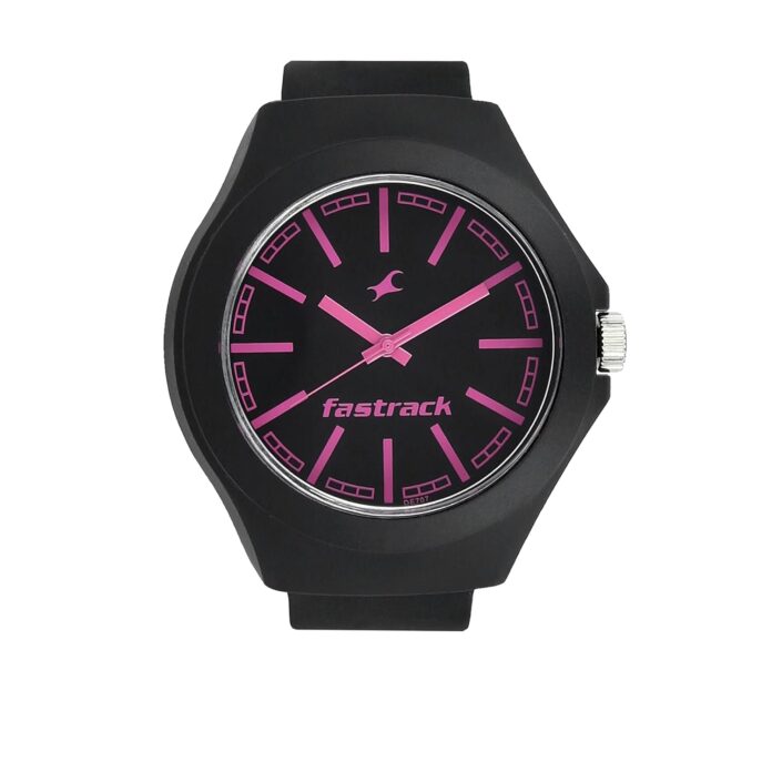 Fastrack Tees Analog Black Dial Unisex-Adult Watch-NG38004PP05W