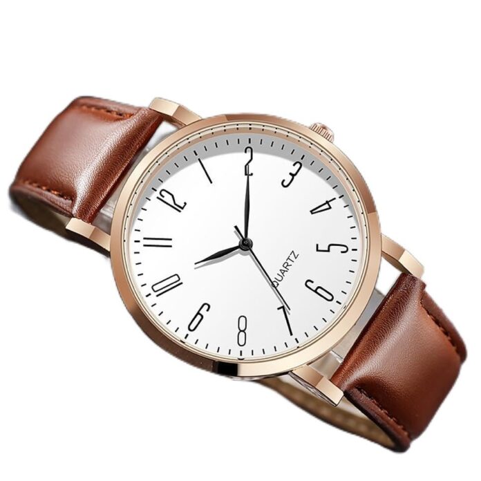 HC HARMI CREATIVE Men Stylish Leathers Strap Analog Wrist Watches for Boy and Men |Comfortable & Durable Timepieces |Ideal Gift Set