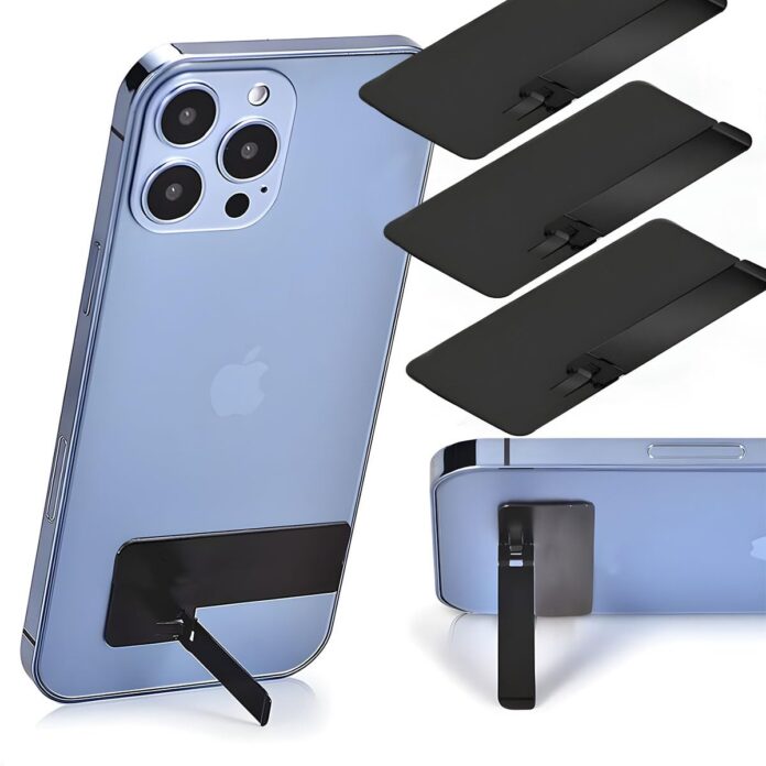 LIRAMARK Phone Kickstand/Phone Stand/Mobile Holder, Vertical and Horizontal Stand, Adjustable Angle, Compatible with iPhone & Any Other Cellphone (Pack of 3)