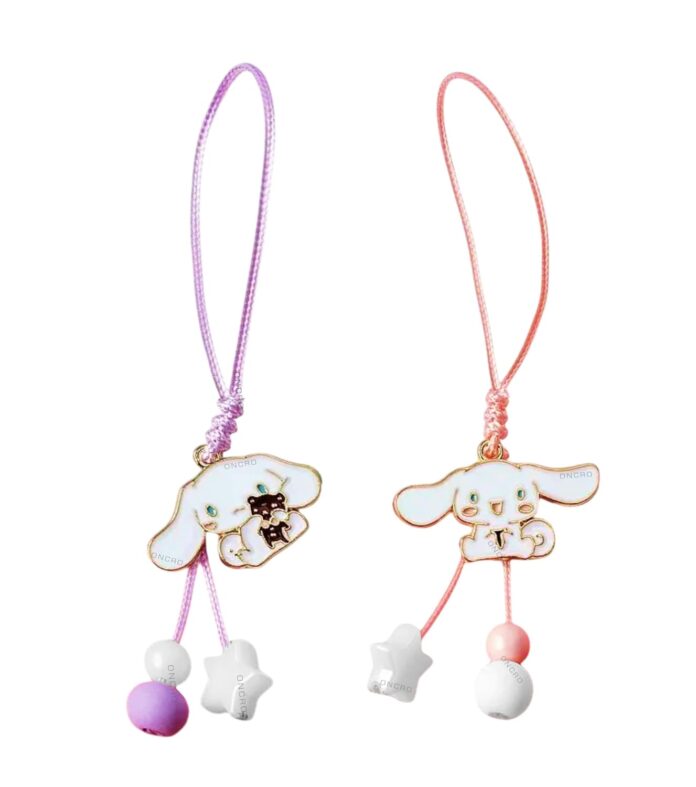 ONCRO® Frog Hello Kitty | Melody Doll | Cinnamoroll Dog | Astronaut Space ship | Panda | Deer Rabbit Pendant Phone Charms cute for girls hanging Keychain necklace bracelet