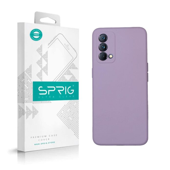 SPRIG Compatible with Realme GT Master Edition 5G Phone TPU Basic Premium Back Cover Drop Tested Shock Proof Mobile Case for Men, Women, Boys and Girls with Camera Protection (Lavender Purple)