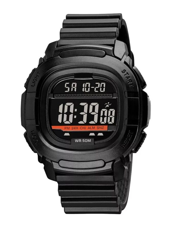 Shocknshop Digital Sports Latest Multifunctional Electronic LED Black Dial Wrist Watch for Men Boys -WCH84