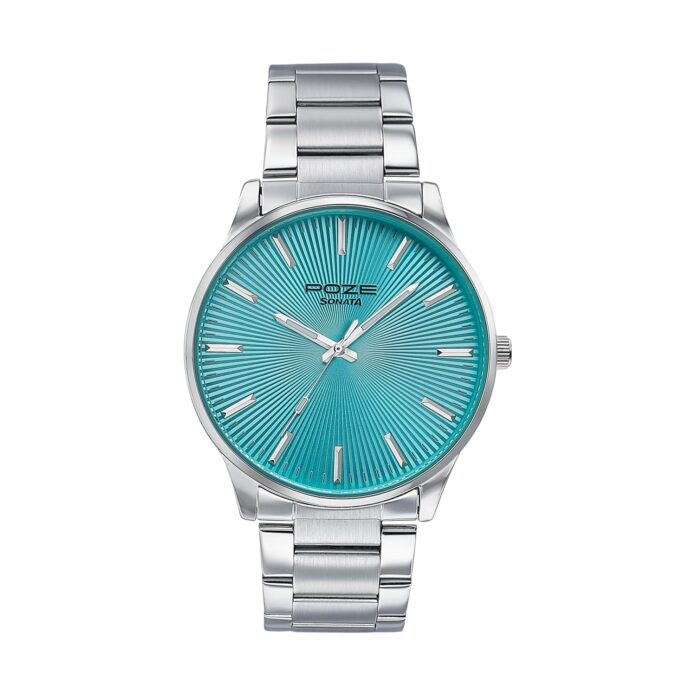 Sonata Poze Analog Quartz Blue Dial Watch for Men
