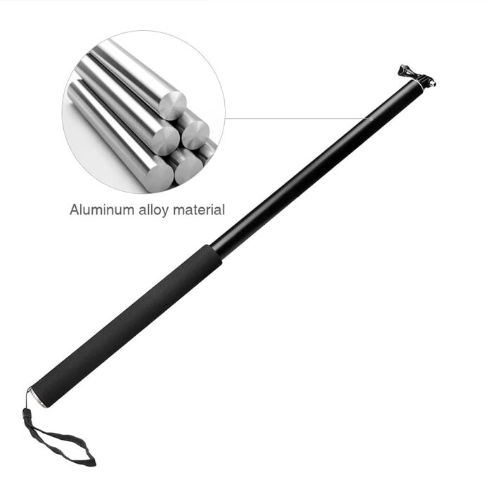 Yantralay 3 Meters Long Invisible Selfie Stick Monopod Pole for Gimbals, Insta360, DJI OSMO, Hero 13/12/11/10/9, SJCAM - Waterproof - Compatible with Action Cameras & Smartphones