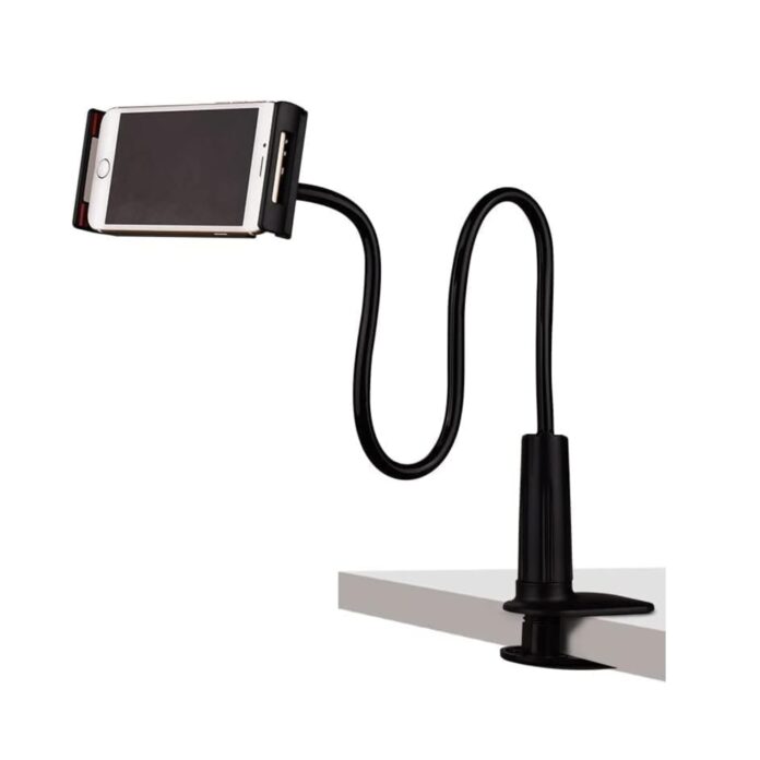 CELLMASTER Adjustable Mobile Phone Holder, Universal Phone Holder Clip Lazy Bracket Flexible Gooseneck Clamp Long Arms Mount for Mobile Stand for Bedroom, Office, Bathroom (Phone Stand)
