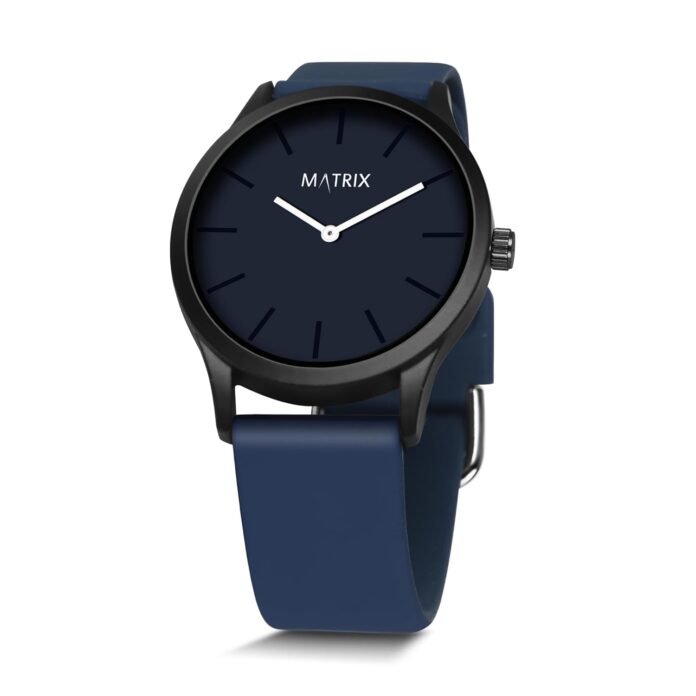 Matrix Fusion Minimalist Dial with 2 Hands Design & Softest Silicone Strap